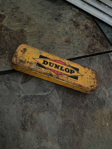 Old dunlop tin - old,
