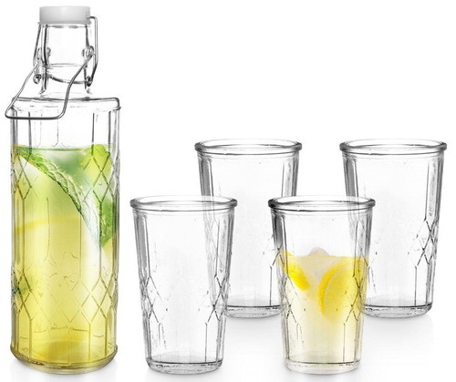 Litre glass decanter - 1, with