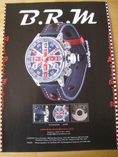 BRM WATCH V12-44-GT-UK CHRONOGRAPH LONDON WALES ADVERT A4 FILE 30