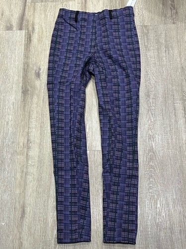 Purple check pull - pull, horse