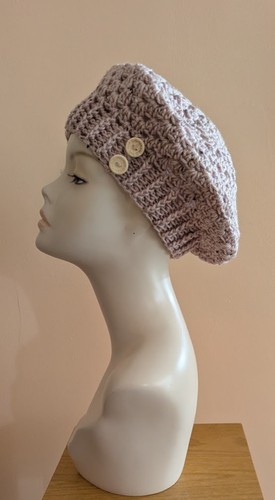 Hand crocheted beret fashion - hand,