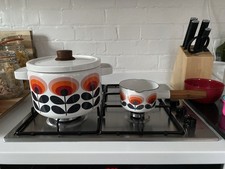 Orla Kiely Enamel Pot and Milk
