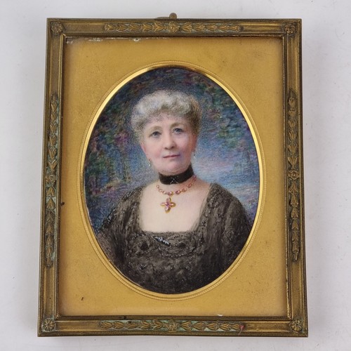 Antique portrait miniature - antique,