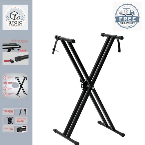 Black keyboard stand - black, with