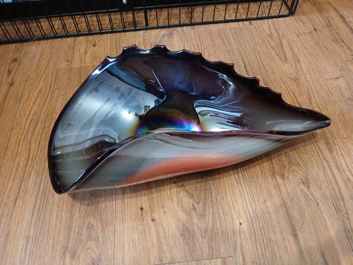 Vintage large iridescent art - large,