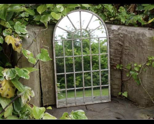 Vintage arch garden mirror - vintage,
