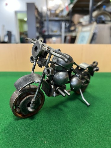 Handmade metal motorbike - handmade,