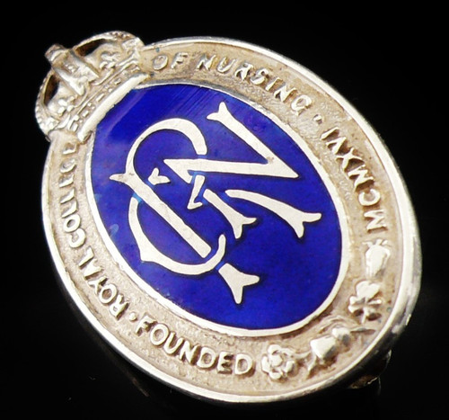 Sterling silver nursing badge - sterling,
