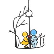 Angel Couple Love Pendant Sun