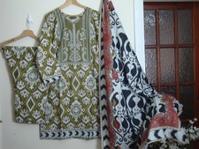NEW MARIA B Printed KHADDAR stitched salwar kameez 3pc suit witer collection