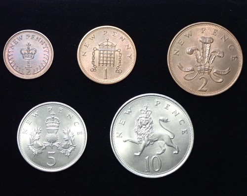 First decimal coins 1968 - first,