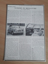 1965 Radford Grande Luxe Austin Cooper - Original Magazine Article
