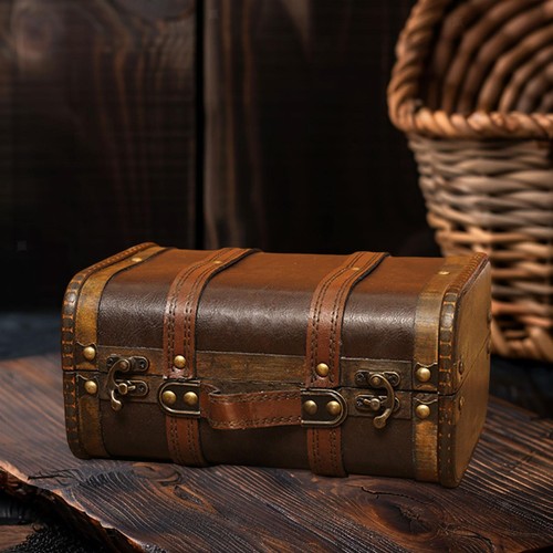 Vintage suitcase box - box,