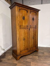 Early 20th Century Oak Two-Door Wardrobe