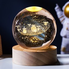 Crystal 3D Solar System Ball Ornaments Science Universe Astronomy Gifts for Men