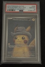 Van Gogh Pikachu Grey Felt Hat SVP 085 Promo Rare, PSA 10 Gem