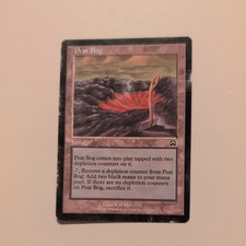 Peat Bog - Mercadian Masques 1999 MTG Black Common Land LP