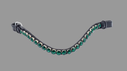 Leather crystal diamante - leather,