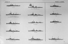 Original Old Vintage Print