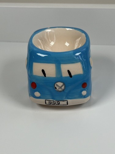 Camper van egg cup blue - vw,