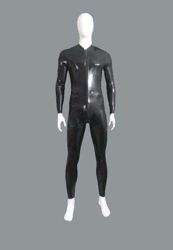 Rubber latex men - latex, zip