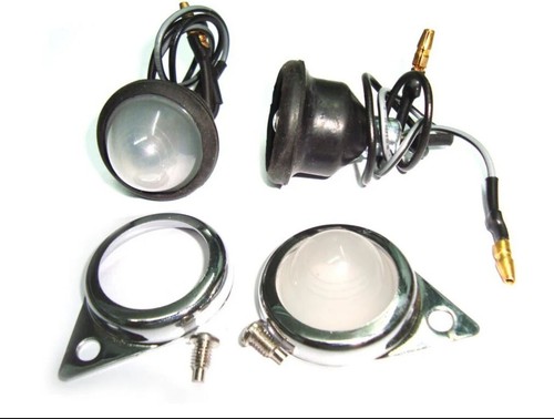 Pair frosted pilot - pair, lights