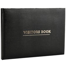 Deluxe Visitor Book Black for