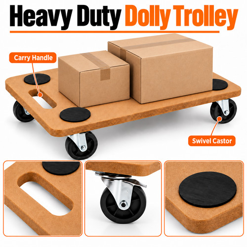 200kg heavy duty dolly trolley - 200kg,