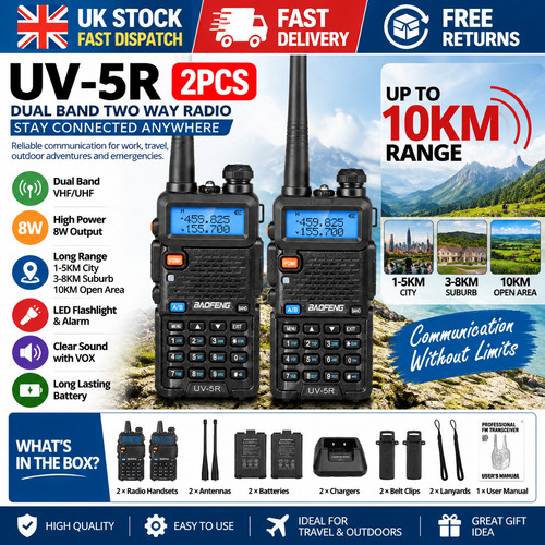 Pack set long range walkie - set,