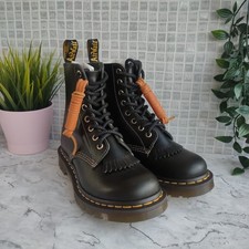 Dr Martens 1460 Pascal Women's Abruzzo Leather Boots. UK Size 4. Black