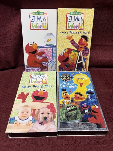 Elmo world vhs lot - vhs, 3