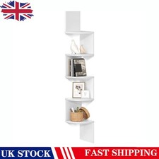 5-Tier Corner Shelf White