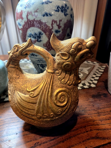 Old chinese copper gilt - old,