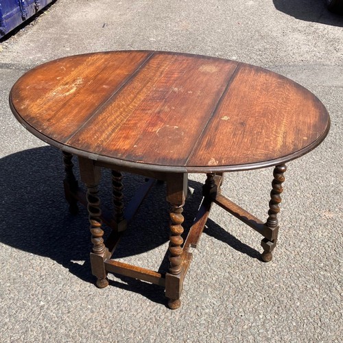 Antique solid oak gateleg - antique, oak,