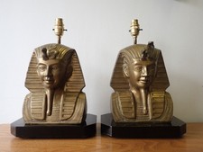 Pair of Tutankhamun brass