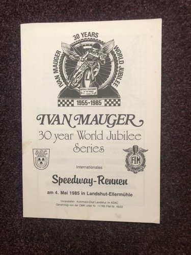 Speedway programme landshut - programme,