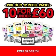 Pixl Duo 12 Refill Pack | Pre-filled Refill | Nicotine 20mg | All Flavours E-Cig