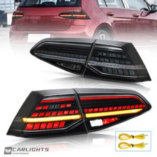 VLAND SMOKE LED Tail Lights For 2014-2019 VW Golf MK7/GTI MK7.5 Rear Brake Lamp