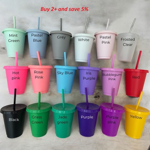 16oz reusable plastic tumbler - reusable,