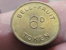 GREAT BRITAIN ANTIQUE ( 1800s RARE UNC ) 6 D BELL-FRUIT REVERS 2 1/2p COIN,UNC