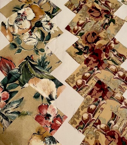 Cotton vintage unused fabric - cotton,