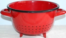 Vintage French Red Enamel