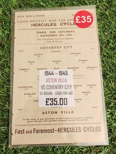 Aston villa coventry - villa, c