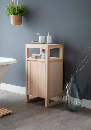 Solid beech storage cabinet - beech,