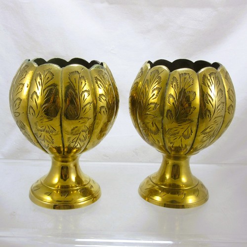 Pair vintage indian lotus - pair,