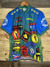 Vintage 90s USA Bike Friday Pearl Izumi 3/4 Zip Cycling Jersey Travel Womens XL