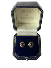 1ct Garnet Earrings 9ct Gold