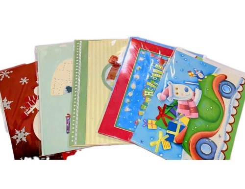 Christmas cards x5 - 3d,