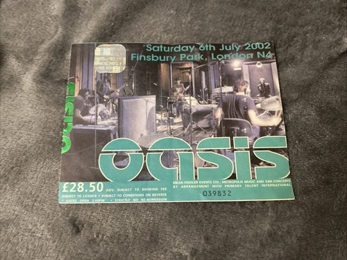 Oasis music ticket saturday - ticket,