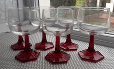 6 Hexagon Shaped Red Base